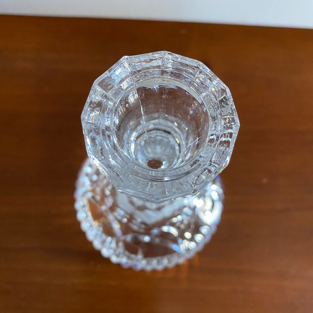 5” Crystal Candlesticks with Round Base - Picture 6 of 14